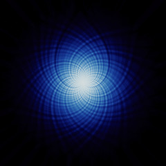  abstract colored star on a black background