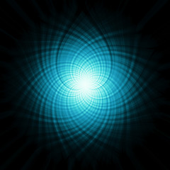  abstract colored star on a black background