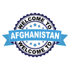 Obraz premium Welcome to Swaziland blue black rubber stamp illustration vector on white background