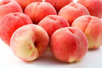 Japan Peaches isolated on white background