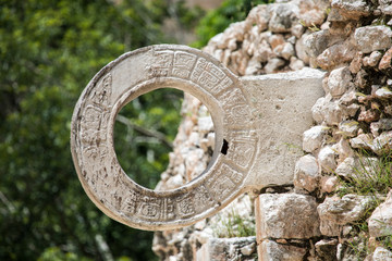 Juego de Pelota, Uxmal Pyramids in Yucatan