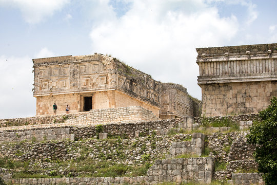 Uxmal Pyramids in Yucatan, ruins 