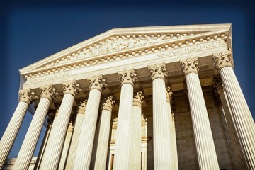 Supreme Court building in Washington, DC, United States of America	
