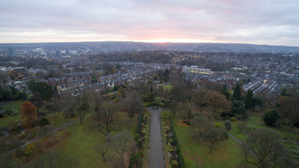 Aerial Drone Shot in Sheffield