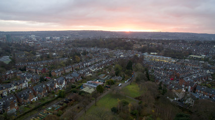 Aerial Drone Shot in Sheffield