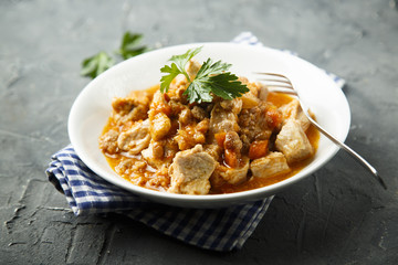 Chicken and vegetables stew