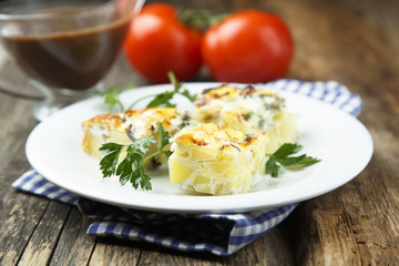 Traditional Spanish potato frittata