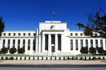 Fototapeta na wymiar Federal Reserve Building, Washington DC, USA.