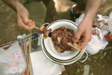 barbecue in nature