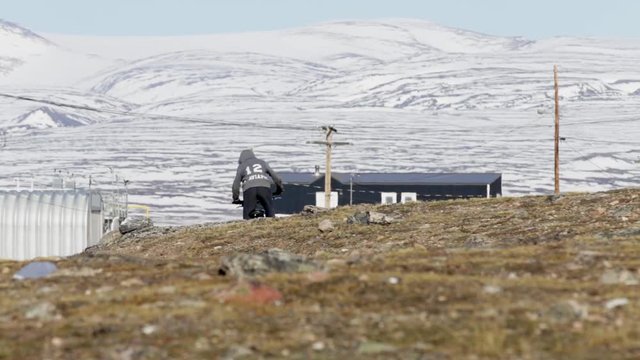 Kids playing in the Streets of Pond Inlet, Nunavut