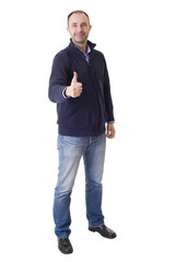 Fototapeta premium thumb up man