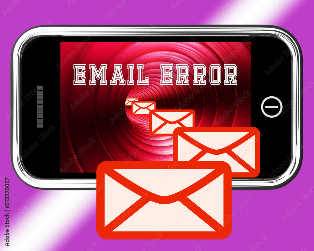 Poster email fail error send trouble 3d rendering