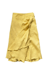 Yellow skirt isolated