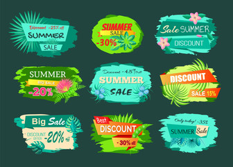 Collection Discount Emblems Off Summer Sale Advert