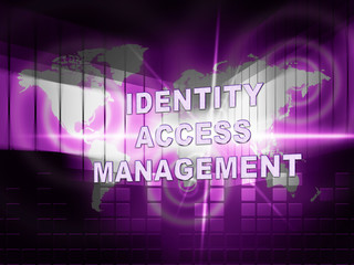 Identity Access Management Fingerprint Entry 3d Illustration