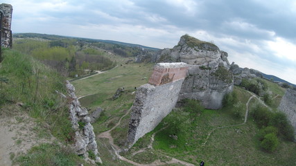 jura krakowsko-częstochowska, białe skały wapienne