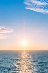 Sonnenuntergang auf dem Meer