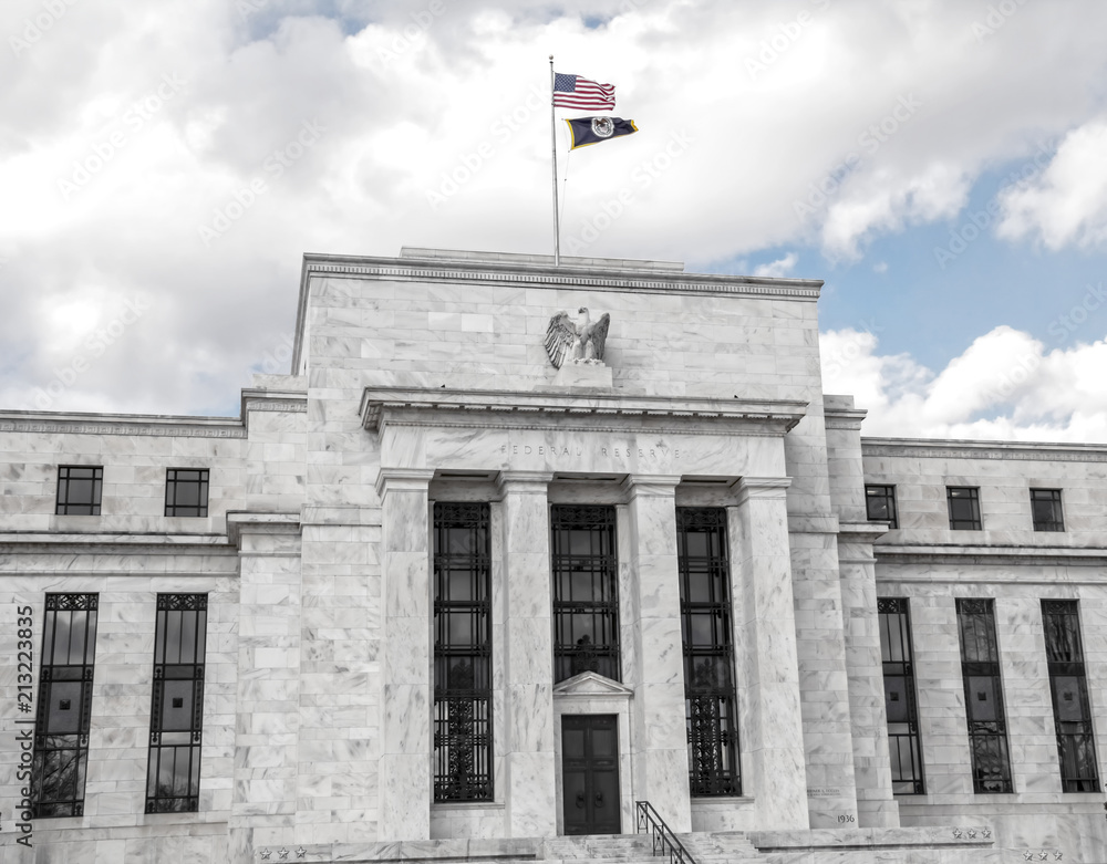 Wall mural federal reserve building in washington dc, united states, fed