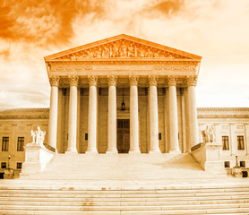 United States Supreme Court Building in Washington DC, USA