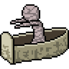 Fototapeta premium vector pixel art mummy