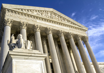 Naklejka premium Supreme Court building in Washington, DC, United States of America