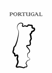 the Portugal map