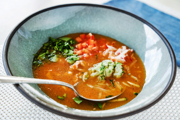 vegetable soup with lentil
