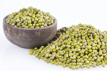 Bean Mung variety of beans in green color - Vigna radiata
