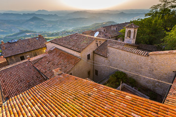View of Italy from the Monte Titano, San Marino