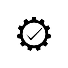 Checking assistance. Process confirmation isolated vector icon