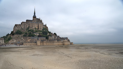 Fototapeta na wymiar Abadia monasterio de Mont Saint Michel , Normandia; Francia