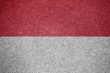 Monaco Flag Grass Sports Field Texture Background