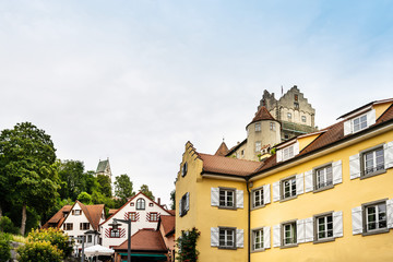Obraz premium Street view of downtown Meersburg, Germany