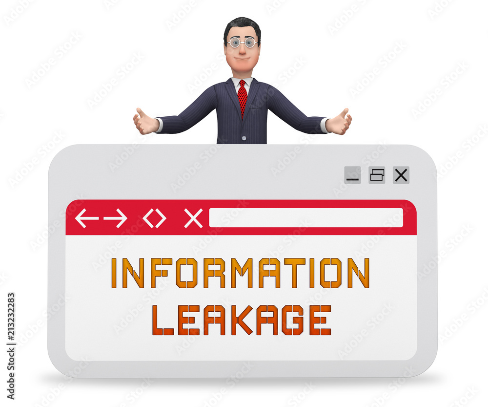 Poster information leakage unprotected digital flow 3d rendering