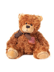 Brown Teddy bear with a bow