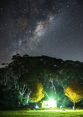 fantasy landscape in the night