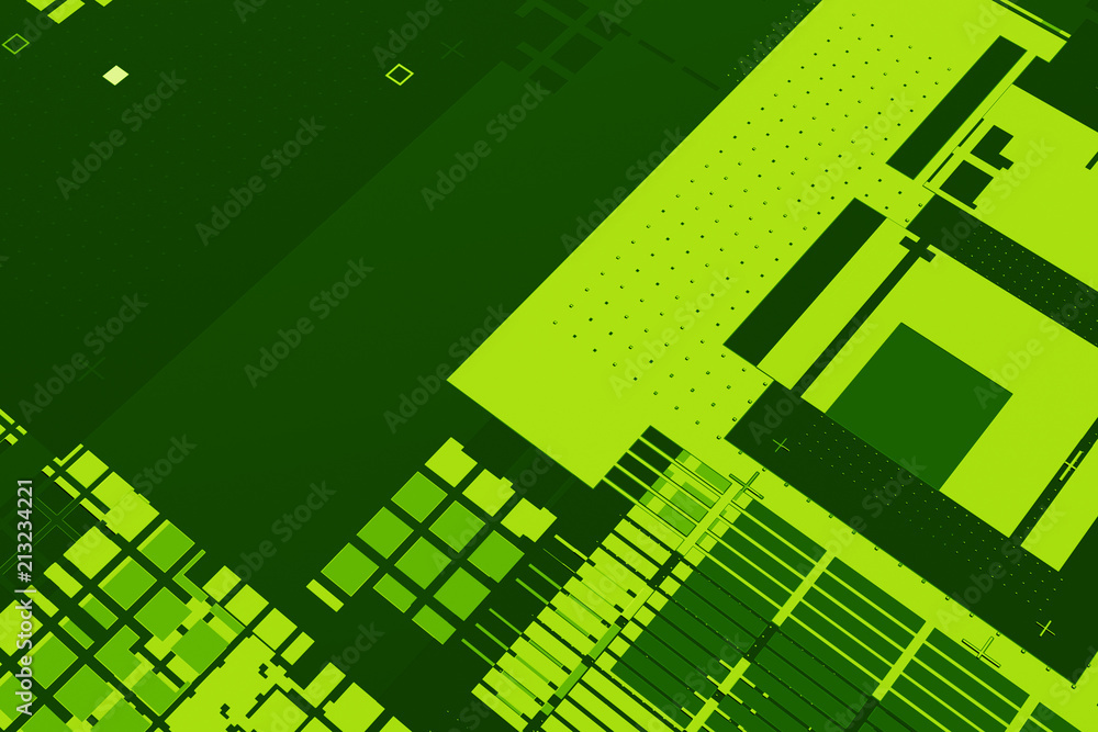 Poster flat background with simple geometric shapes. technology theme..