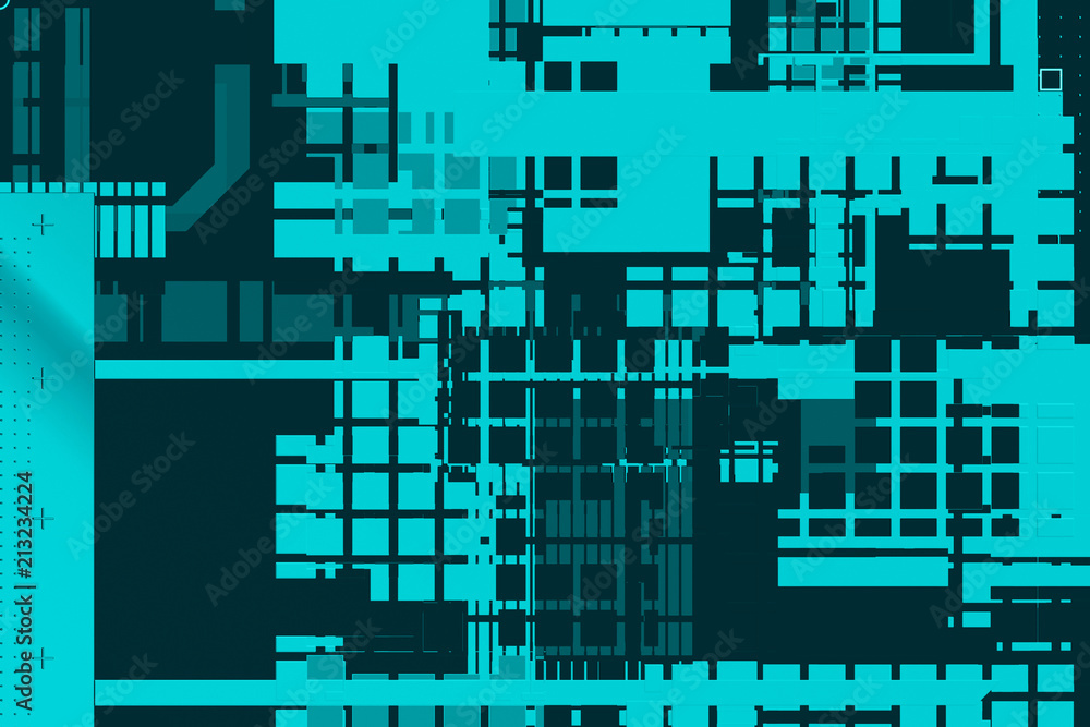 Poster flat background with simple geometric shapes. technology theme..