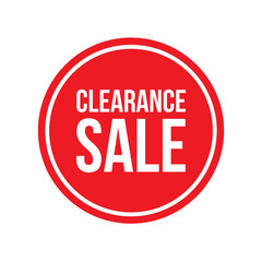 Clearance Sale Sign Circular