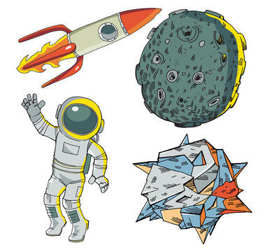 A set of space characters