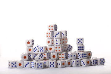 a lot of dice, the texture of the game concept