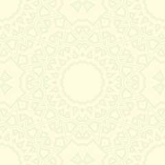 creative geometric ornament on color background. Seamless vector illustration. For interior design, wallpaper