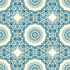 Art-deco floral pattern. Seamless. vector illustration. For invitation wedding, valentine's, background, wallpaper.