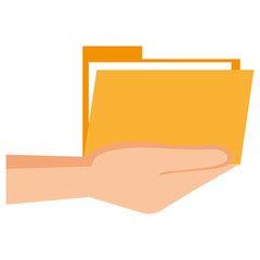 hand human with folder