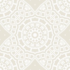 Fototapeta premium vector illustration. pattern with floral mandala, decorative border. design for print fabric, super bandana