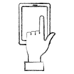 user with smartphone device