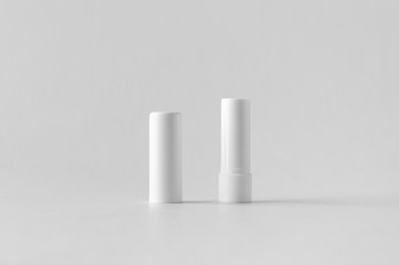 Lip balm packaging mock-up.