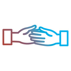 business handshake isolated icon