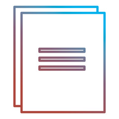 documents paper isolated icon