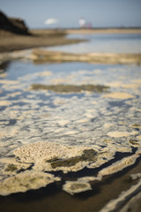 Water pollution foam